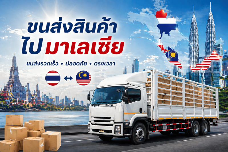 รถบรรทุกขนส่งสินค้าไปมาเลเซีย พร้อมบริการขนส่งรวดเร็ว ปลอดภัย ตรงเวลา